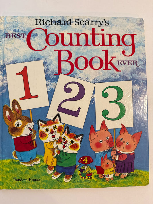 Best Counting Book Ever Richard Scarry Pre-Owned Elementary Children's Books