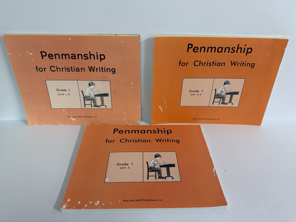 Penmanship for Christian Writing Rod and Staff Set  Pre-Owned Language Textbooks