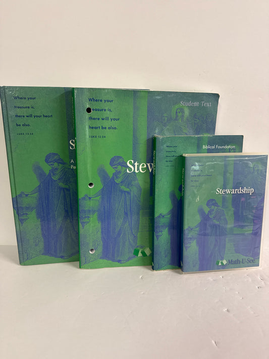 Stewardship Math U See Set  Pre-Owned Demme High School Mathematics Textbooks