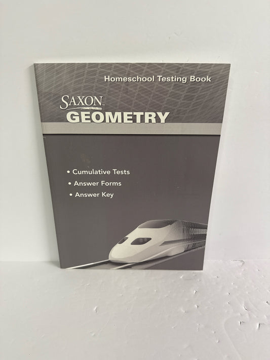 Geometry Saxon Homeschool Testing Book Pre-Owned Mathematics Textbooks