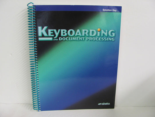 Keyboarding Abeka Solution Key Pre-Owned High School Electives (Books)