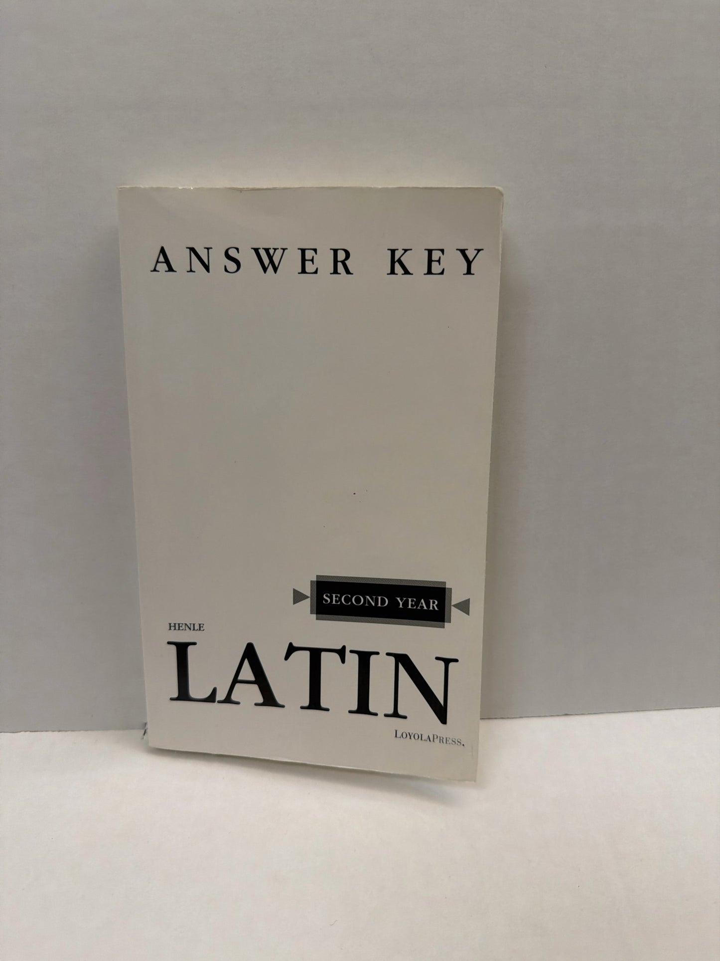 Henle Second Year Latin Loyola Press Answer Key  Pre-Owned High School Latin