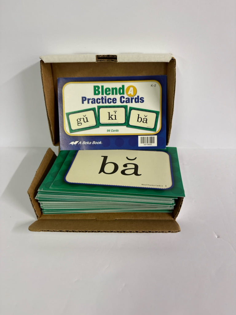 Blend Practice Cards A Abeka Cards Pre-Owned Elementary Language Textbooks