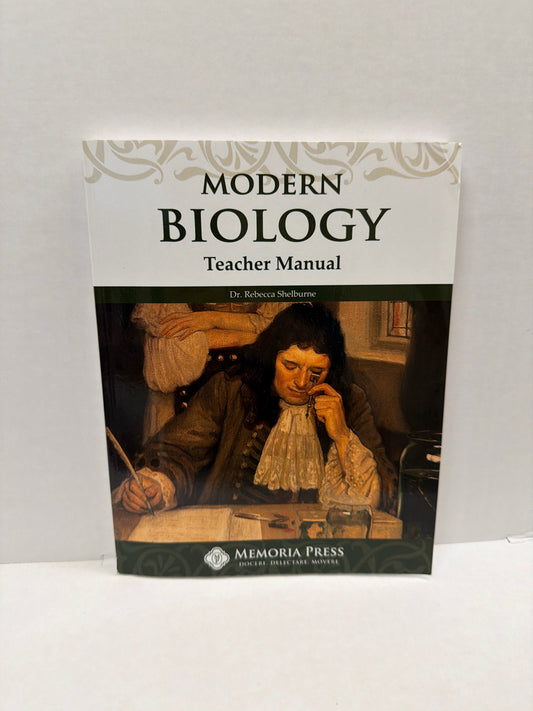 Modern Biology Memoria Press Teacher Manual  Pre-Owned Science Textbooks