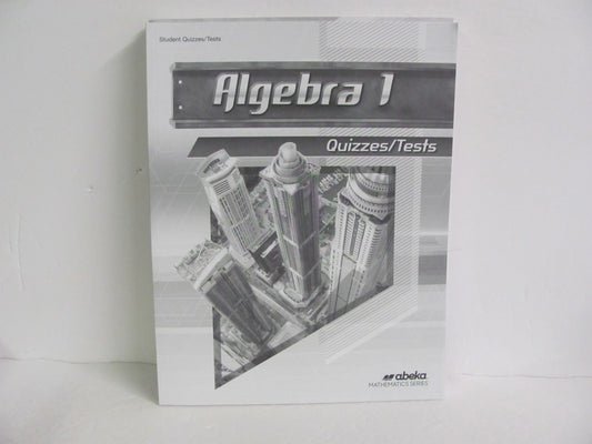 Algebra 1 Abeka Quizzes/Tests  Pre-Owned High School Mathematics Textbooks