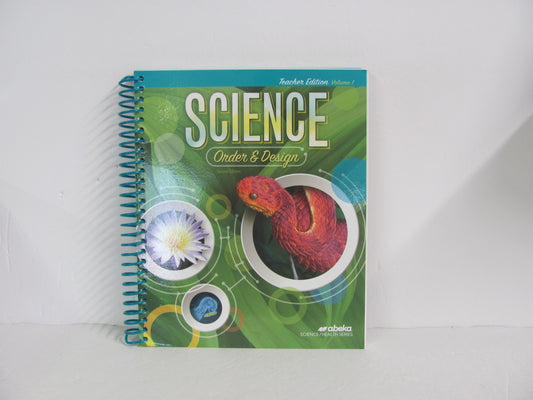 Order & Design Abeka Teacher Edition  Pre-Owned 7th Grade Science Textbooks