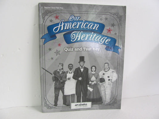 Our American Heritage Abeka Quiz/Test Key  Pre-Owned 3rd Grade History Textbooks