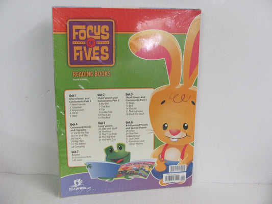 Focus On Fives BJU Press Set  Pre-Owned Kindergarten Reading Textbooks