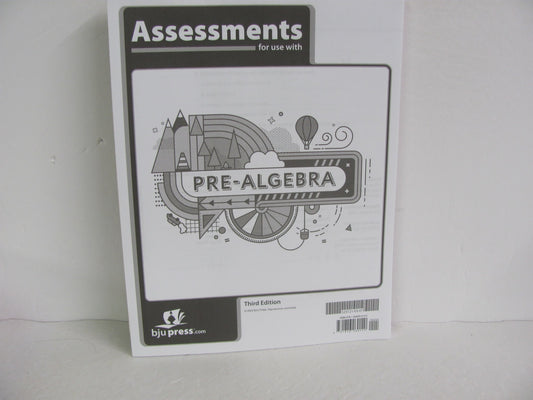 Pre Algebra BJU Press Assessments  Pre-Owned 8th Grade Mathematics Textbooks