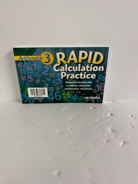 Arithmetic 3 Abeka Rapid Calculation Practice 3rd Grade Mathematics Textbooks