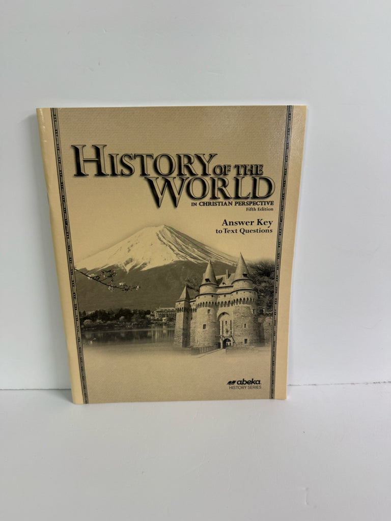 History of the World Abeka Answer Key  Pre-Owned 7th Grade History Textbooks