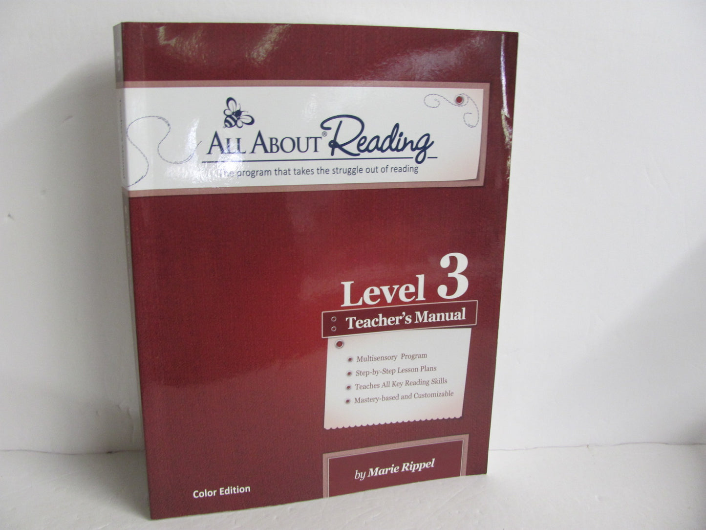 All About Reading Level 3 Teacher Manual  Pre-Owned Rippel Reading Textbooks