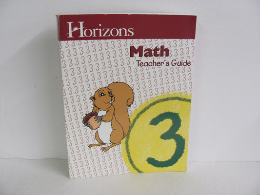 Math 3 Horizons Teacher Guide  Pre-Owned 3rd Grade Mathematics Textbooks
