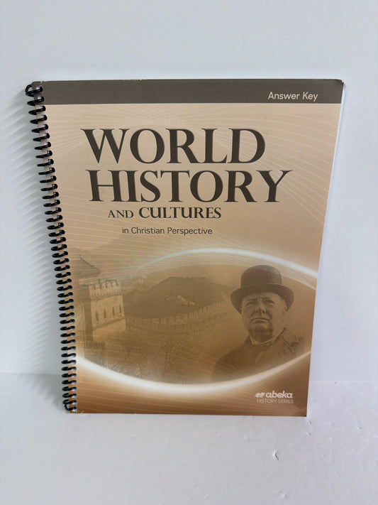 World History and Cultures Abeka Answer Key  Pre-Owned History Textbooks
