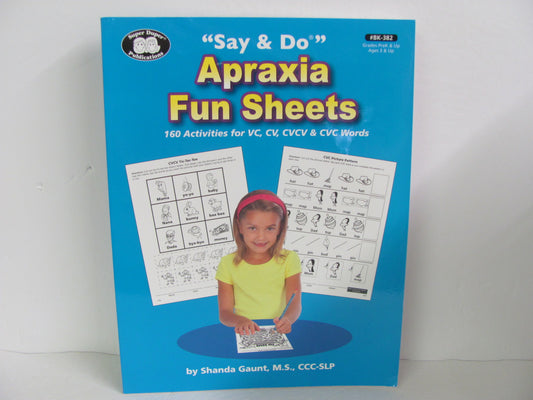 Apraxia Fun Sheets Super Duper Pre-Owned Gaunt Elementary Language Textbooks