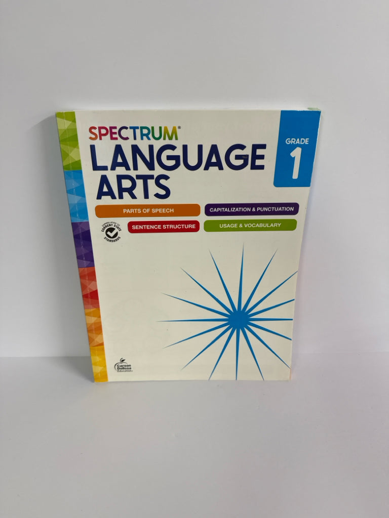 Language Arts Spectrum Workbook  Pre-Owned 1st Grade Language Textbooks