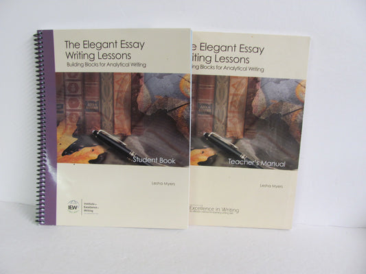 The Elegant Essay IEW Set  Pre-Owned Myers High School Creative Writing Books