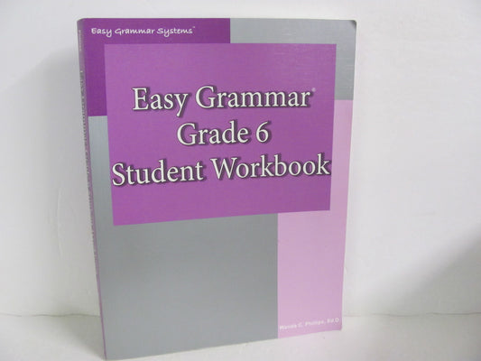Easy Grammar 6 ISHA Enterprises Student Workbook Pre-Owned Language Textbooks