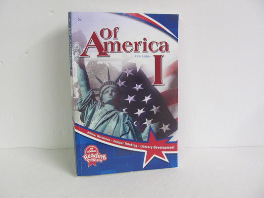 Of America 1 Abeka Student Book Pre-Owned 5th Grade Reading Textbooks
