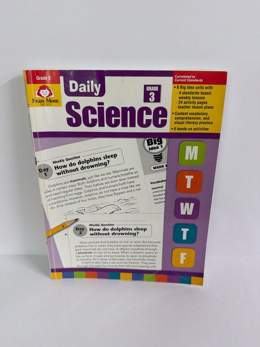 Daily Science Evan-Moor Workbook  Pre-Owned 3rd Grade Science Textbooks