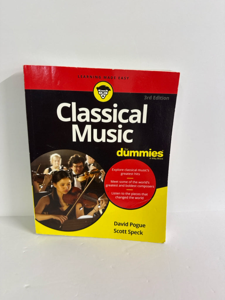 Classical Music For Dummies Pre-Owned Music Education Books