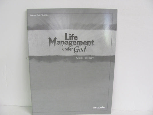 Life Management Abeka Quiz Key Pre-Owned 11th Grade Bible Textbooks