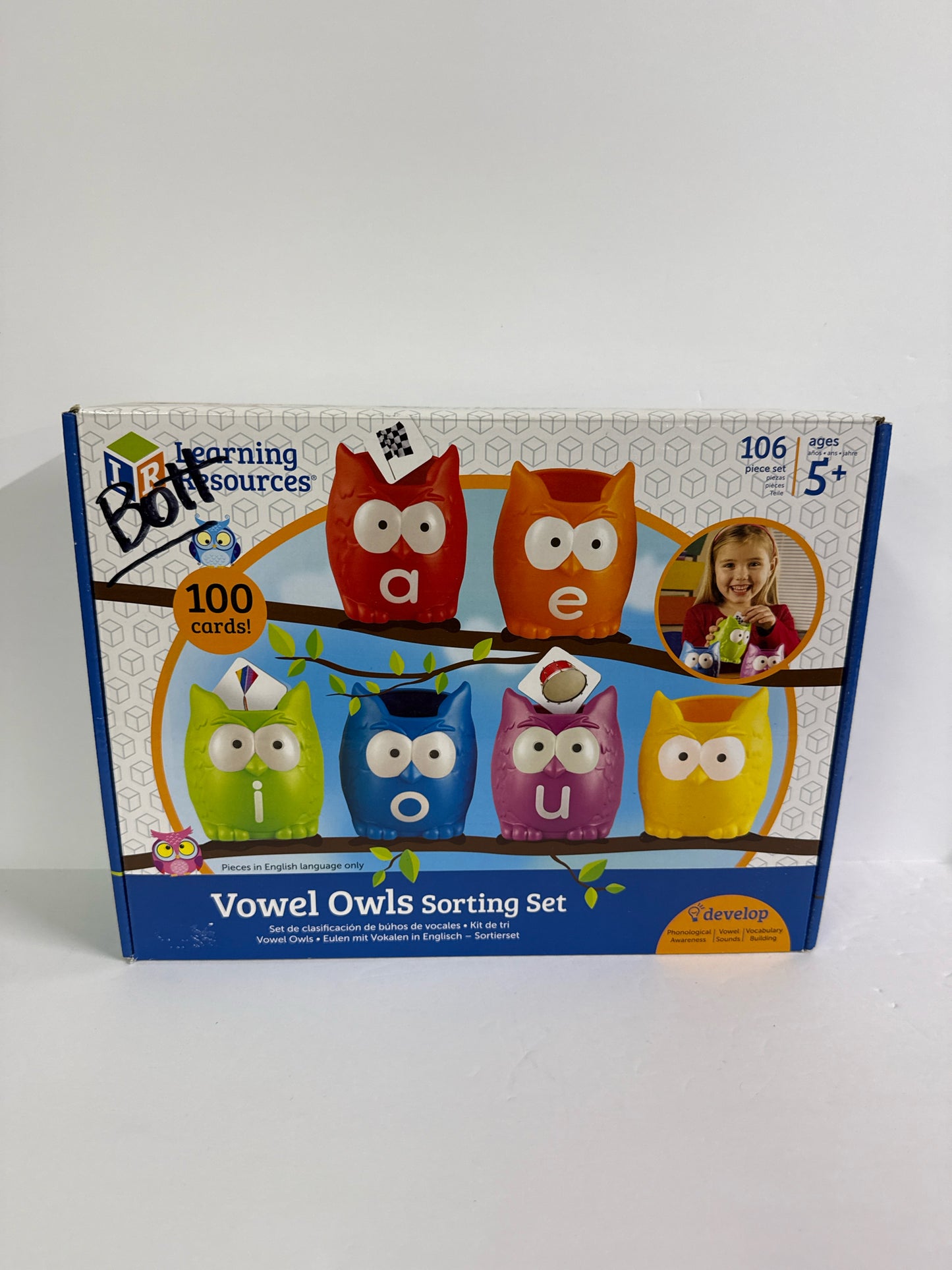 Vowel Owls Sorting Set Learning Resources Pre-Owned Early Learning Books