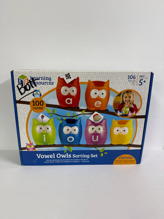 Vowel Owls Sorting Set Learning Resources Pre-Owned Early Learning Books