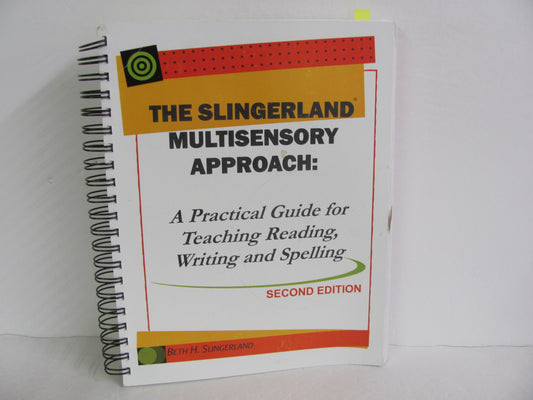 The Slingerland Multisensory Approach  Teacher Ed  Pre-Owned Reading Textbooks
