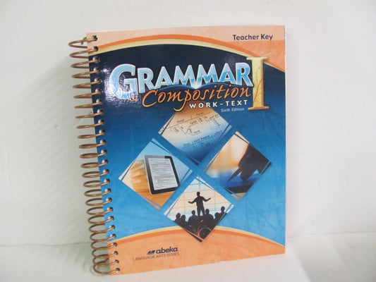 Grammar & Composition 1 Abeka Teacher Key  Pre-Owned Language Textbooks