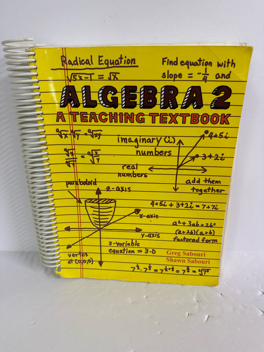 Algebra 2 Teaching Textbooks Set  Pre-Owned Greg Sabouri Mathematics Textbooks