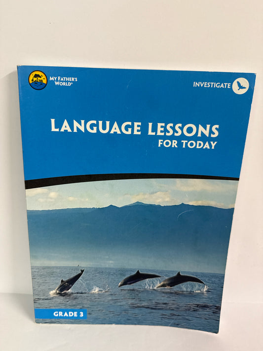Language Lessons For Today My Father's World 3rd Grade Charlotte Mason
