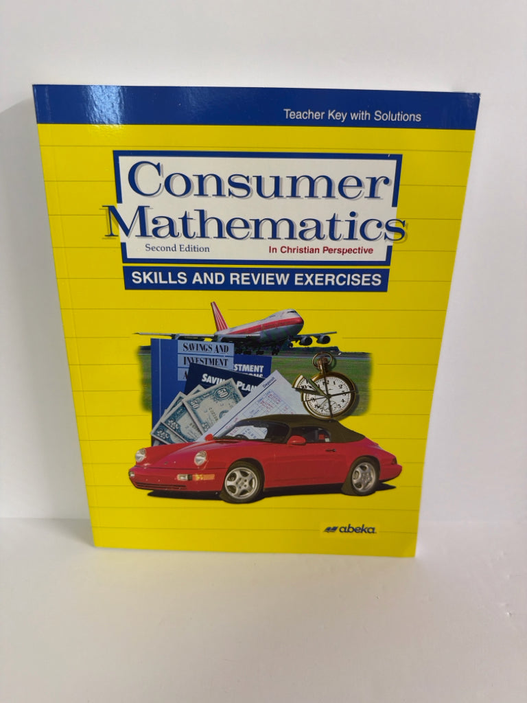Consumer Mathematics Abeka Teacher Key  Pre-Owned Mathematics Textbooks