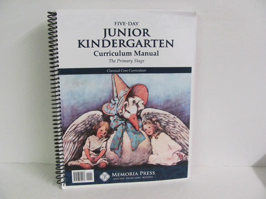 Five Day Junior Kindergarten Memoria Press Kindergarten Language Textbooks
