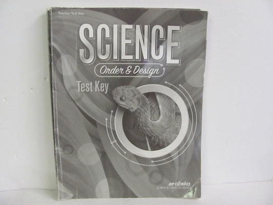 Order & Design Abeka Test Key Pre-Owned 7th Grade Science Textbooks