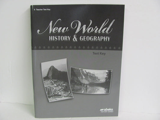 New World History Abeka Test Key Pre-Owned 6th Grade History Textbooks