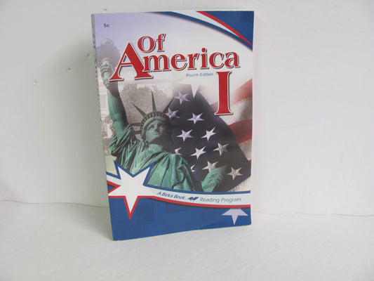 Of America 1 Abeka Student Book Pre-Owned 5th Grade Reading Textbooks