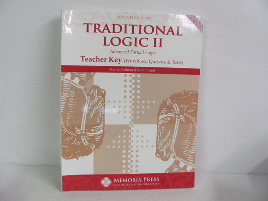 Traditional Logic II Memoria Press Teacher Key  Pre-Owned Cothran Logic Books