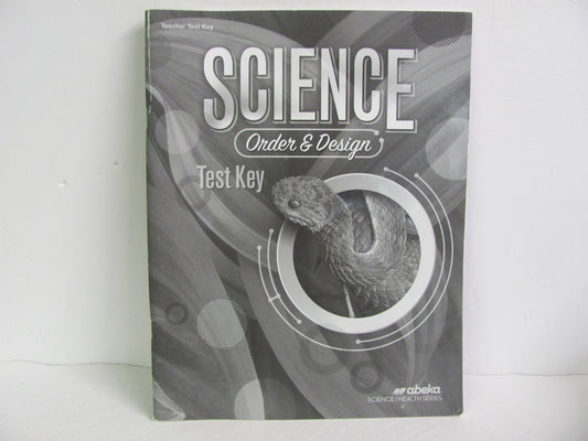 Order & Design Abeka Test Key Pre-Owned 7th Grade Science Textbooks