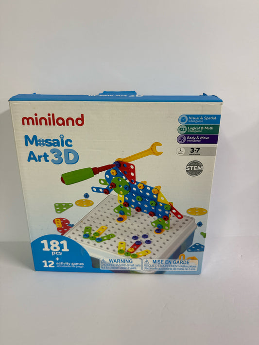 Mosaic Art 3D Miniland Pre-Owned Elementary Early Learning Books