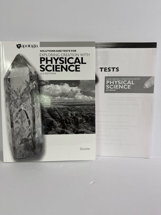 Exploring Creation with Physical Sc Apologia Dincher Science Textbooks