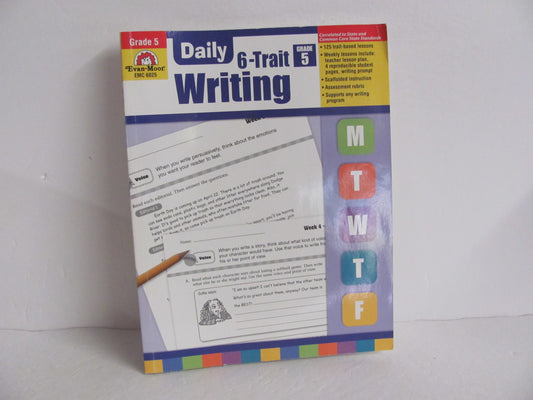 Daily Writing Evan-Moor Workbook  Pre-Owned 5th Grade Language Textbooks