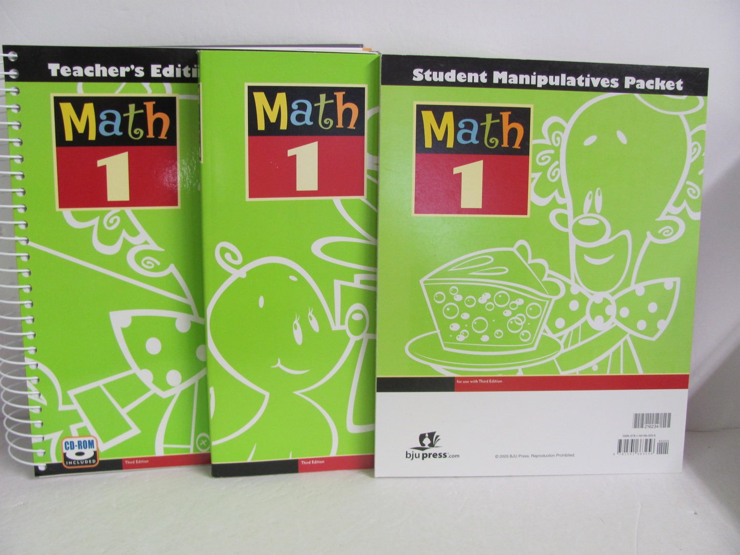 Math 1 BJU Press Set  Pre-Owned 1st Grade Mathematics Textbooks