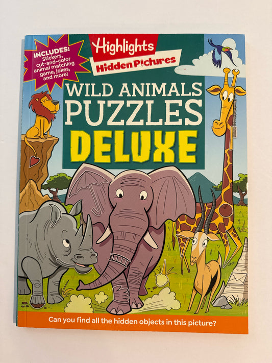 Wild Animals Puzzles Deluxe Highlights Summer Study Books