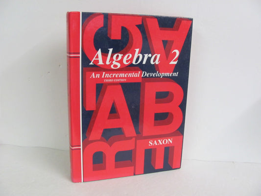 Algebra 2 Saxon Student Book Pre-Owned Saxon High School Mathematics Textbooks