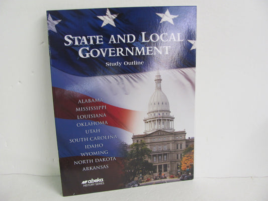 State and Local Government Abeka Pre-Owned 12th Grade History Textbooks