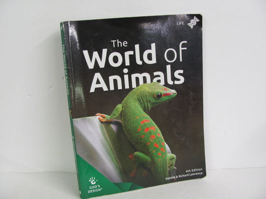 World Of Animals God's Design Student Book Pre-Owned Lawrence Science Textbooks