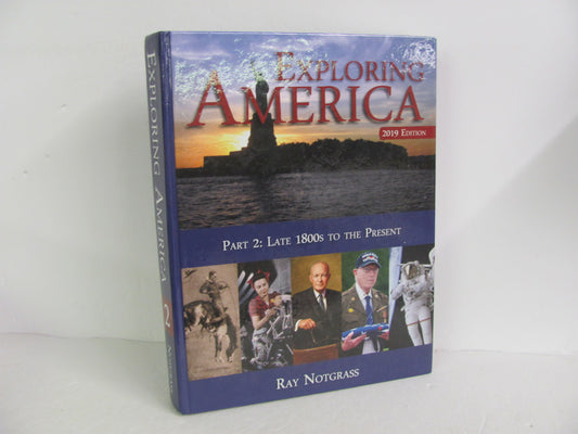 Exploring America Part 2 Notgrass Student Book Pre-Owned History Textbooks
