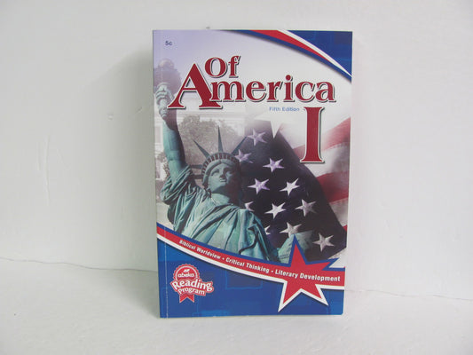 Of America 1 Abeka Pre-Owned 5th Grade Reading Textbooks