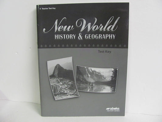 New World History Abeka Test Key Pre-Owned 6th Grade History Textbooks